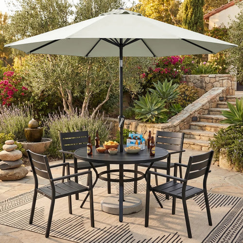 Cutts Market Umbrella with Tilt and Crank Lift