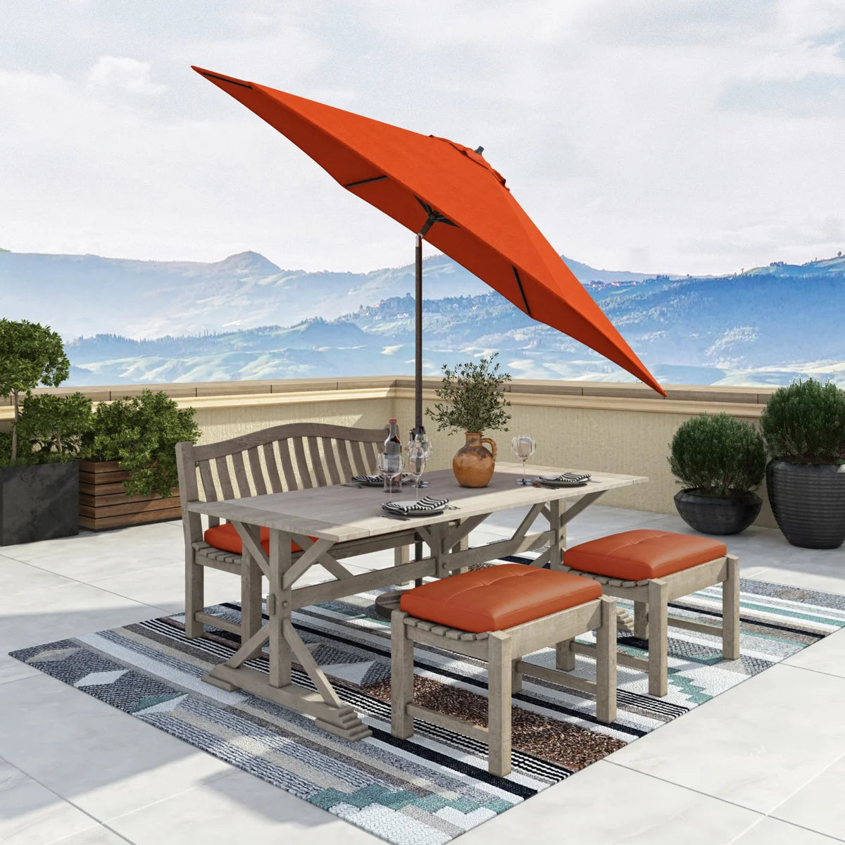 McDougal 132'' Tilt Market Umbrella
